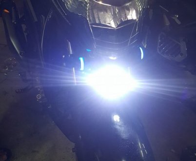 Độ đèn L4 cho Suzuki Raider
