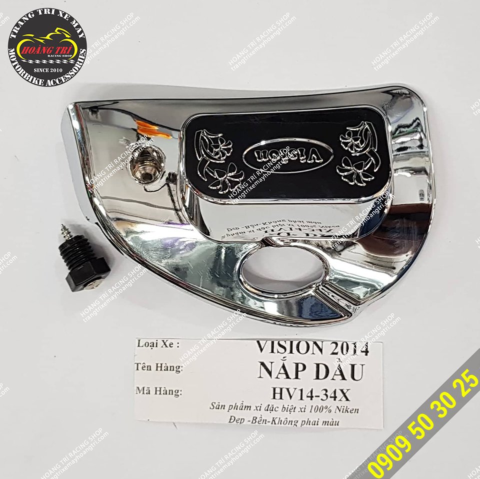 Vision 2019 oil cap cover with chrome