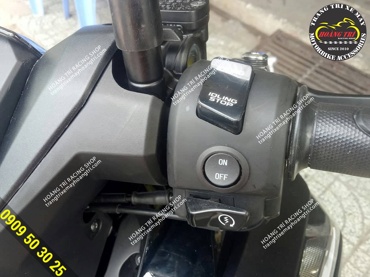 Độ công tắc (cảm ứng) tắt mở đèn pha Click Thái - Vario 2018