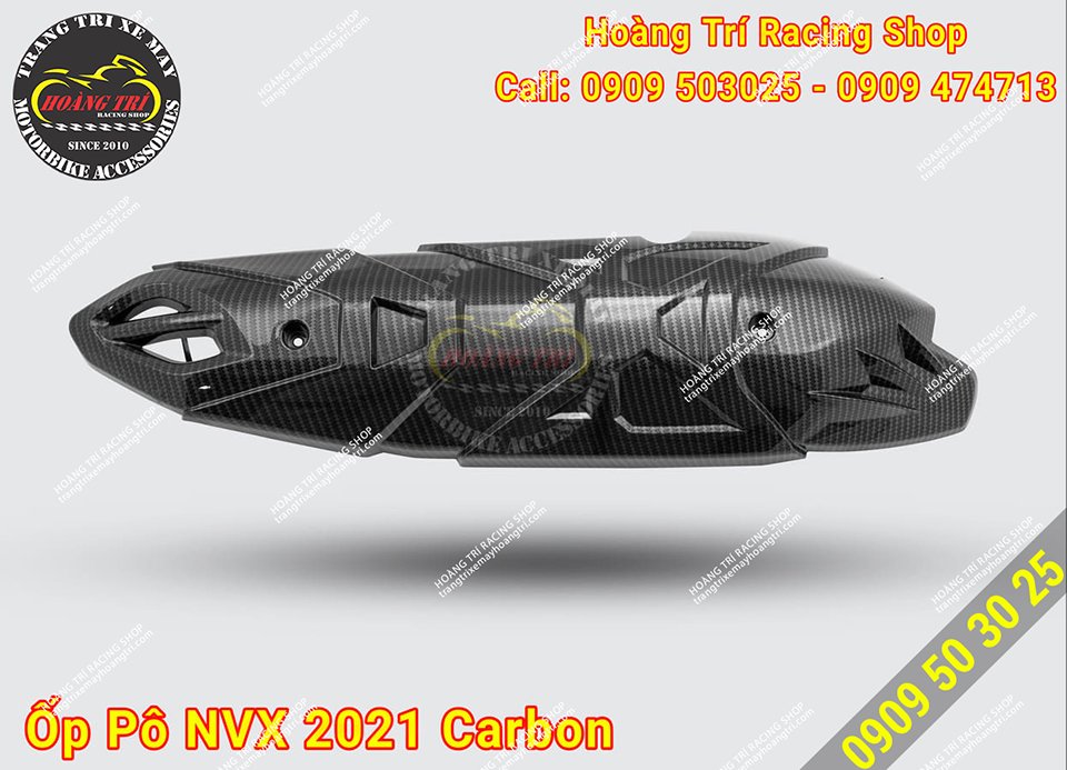 NVX 2021 muffler with carbon paint
