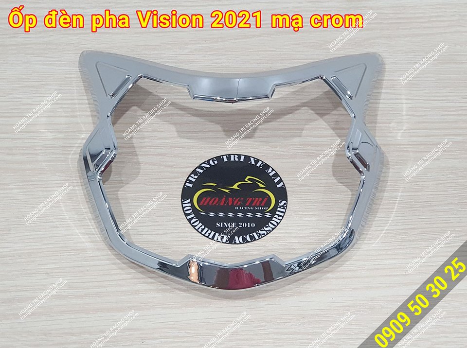 Vision 2021 headlight covers chrome plated