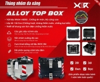 Thùng nhôm X1R - Top box Aluminum A5052