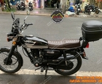 Honda CG125 tiện ích hơn với thùng Givi B27NX chính hãng và kính chắn gió