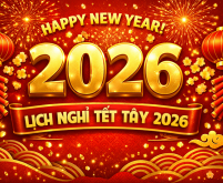 THÔNG BÁO NGHỈ TẾT TÂY 2026
