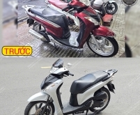 Sơn xe Sh - Sơn full dàn áo màu và áo nhám