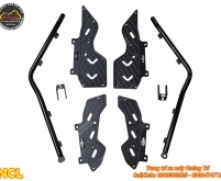 Chống đổ kèm tấm lót chân nhôm CNC Yamaha NMAX 155