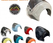 Kính chắn gió ốp chóa đèn pha Fazzio 125 kiểu Triumph