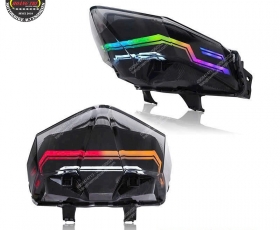 Cụm đèn hậu Audi Shark Power cho xe Vario 125/150 có chỉnh màu