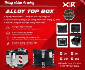 Thùng nhôm X1R - Top box Aluminum A5052