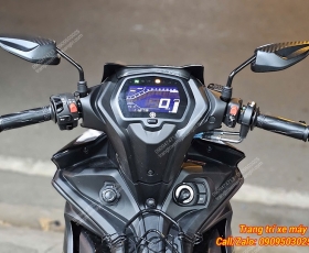 Trọn bộ cùm công tắc và cùm ga (cùm tăng tốc) Domino chính hãng lắp cho xe Exciter 155