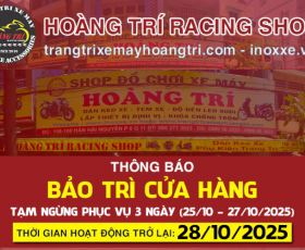 Tạm nghỉ bảo trì & vệ sinh cửa hàng - Hẹn gặp lại quý khách sớm!
