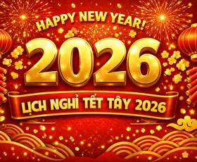 THÔNG BÁO NGHỈ TẾT TÂY 2026