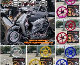Mâm xe Stylo 160 - Mâm 6 cây BST nhôm đúc CNC