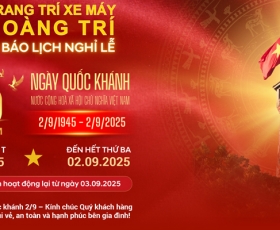 Thông báo nghỉ lễ Quốc khánh 2/9 tại Hoàng Trí Racing Shop