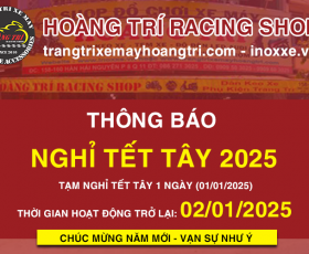 Thông báo nghỉ Tết Tây 2025