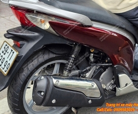 Nguyên cây pô SH 300i lắp cho xe SH Ý