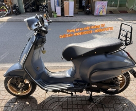 Khám phá Vespa Sprint Officina 8: Phong cách Ý kết hợp loạt phụ kiện độ tinh tế tại Hoàng Trí Shop
