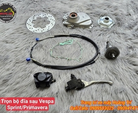 Trọn bộ đĩa sau dành cho Vespa Sprint / Vespa Primavera - Phụ tùng chính hãng Vespa