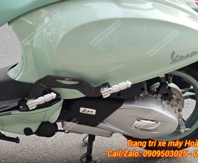 Gác chân phụ HTR nhôm CNC cho xe Vespa