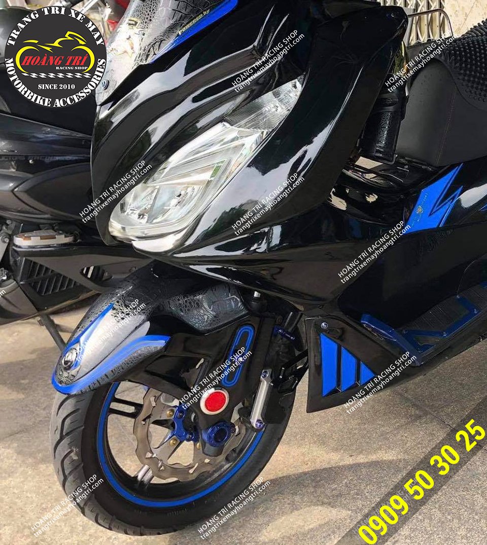 Dè PCX độ kiểu Robot đã lắp đặt trên pcx 2018