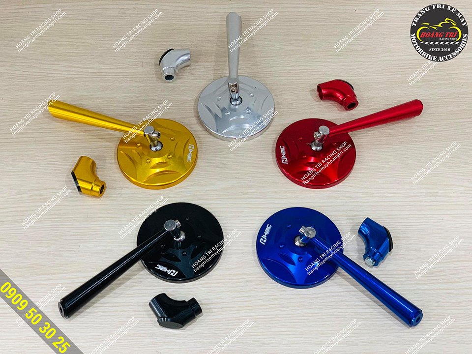 CNC aluminum H2C round style glass in 5 colors
