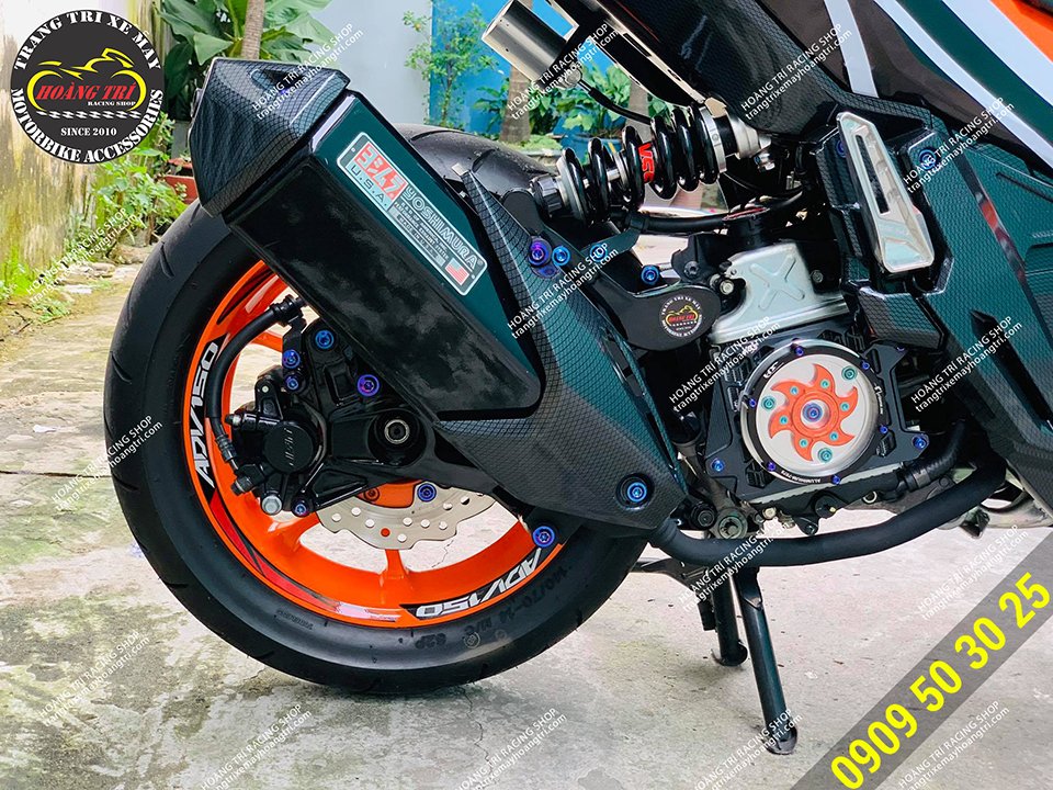 Decal bánh mâm ADV 150 (mâm sau)