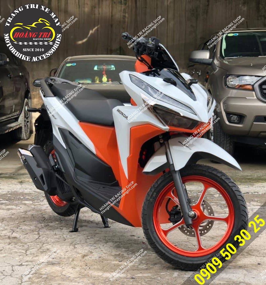 One more Vario with orange CNC X-Mode 5 aluminum wheels