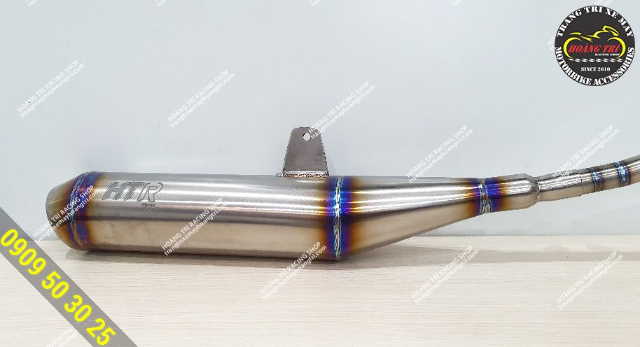 Beautiful, classy Titanium HTR exhaust with attractive titanium color