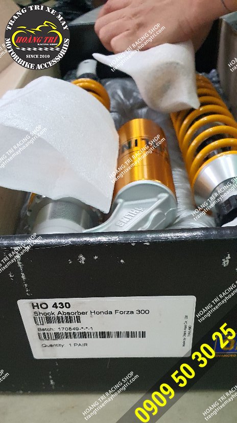 Outside are the details of the genuine Ohlins fork HO-430