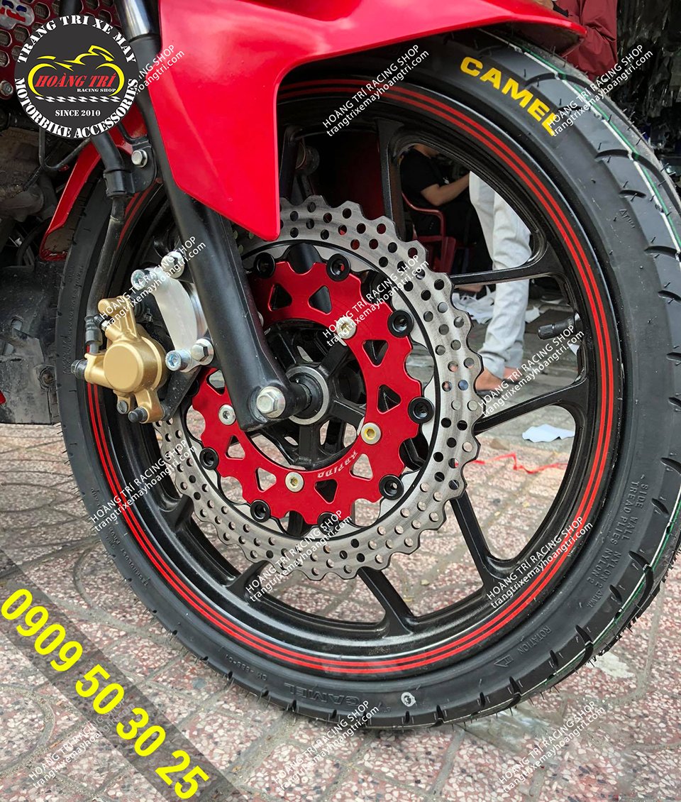 Exciter 150 style disc - Red Rapido disc stands out