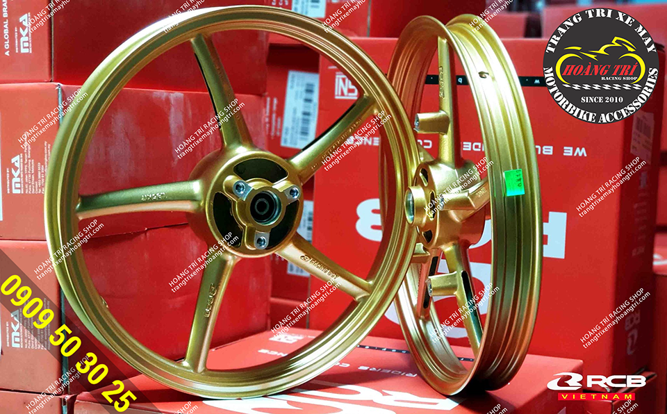 Image of the rear wheel - Racing Boy 5 wheels 811 (gold color)