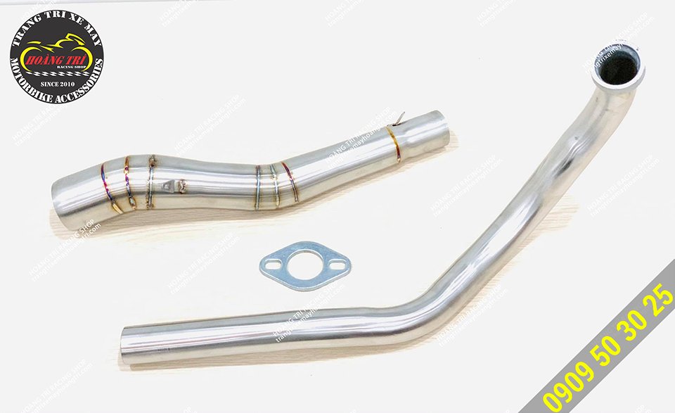 Exciter 155 stainless steel muffler 2 pieces