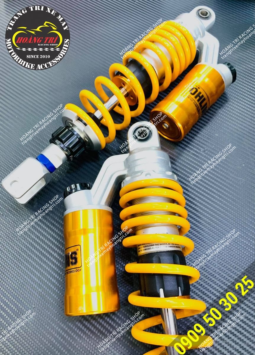 Close-up of Ohlins F fork with upper oil tank for Airblade, PCX 2011-2017, NVX