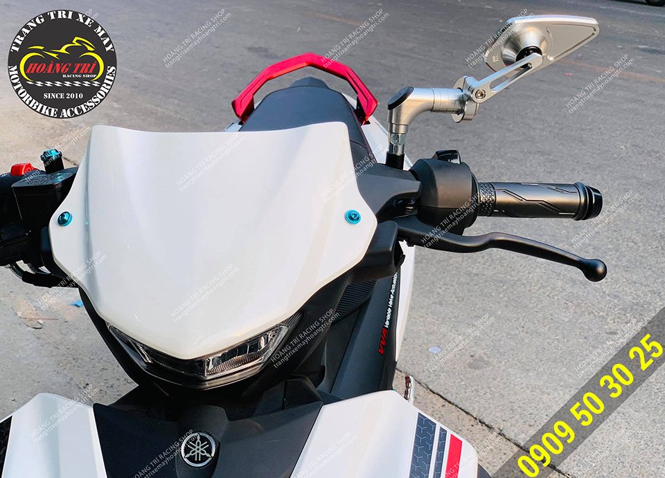 Kính hậu Motogadget X-MVR1 đã được trang bị trên Exciter 155