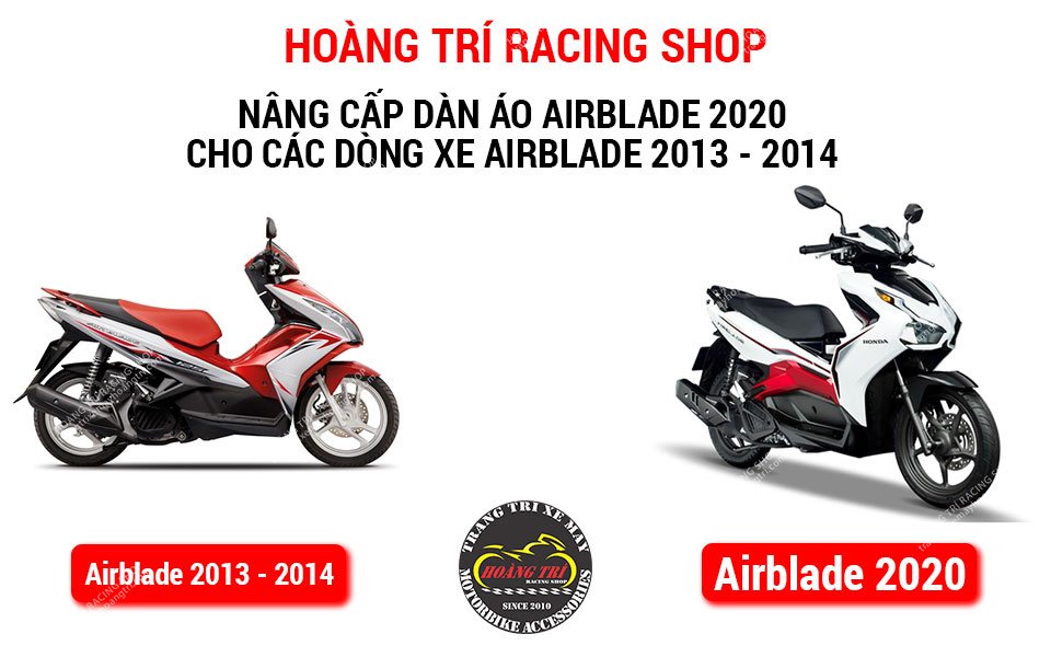 Độ dàn áo Airblade 2020 chính hãng cho xe Airblade 2013  2014