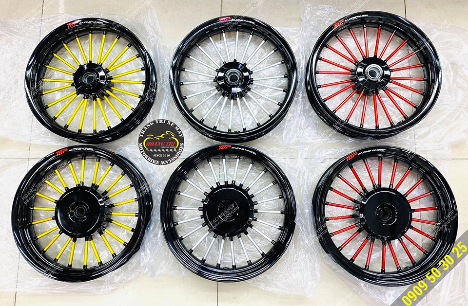 Power Sun 14-inch wheels with 3 colors
