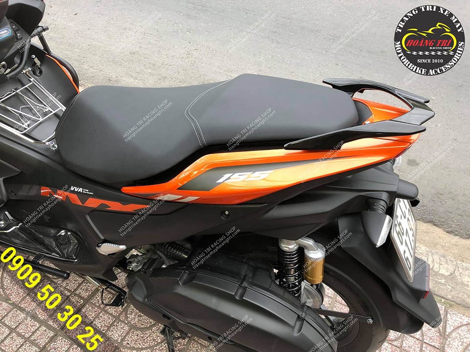 The orange NVX 2021 on the black Exciter rear bumper is cool