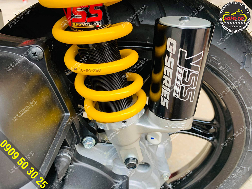 Pictured is a genuine YSS G-Series fork with lower oil tank