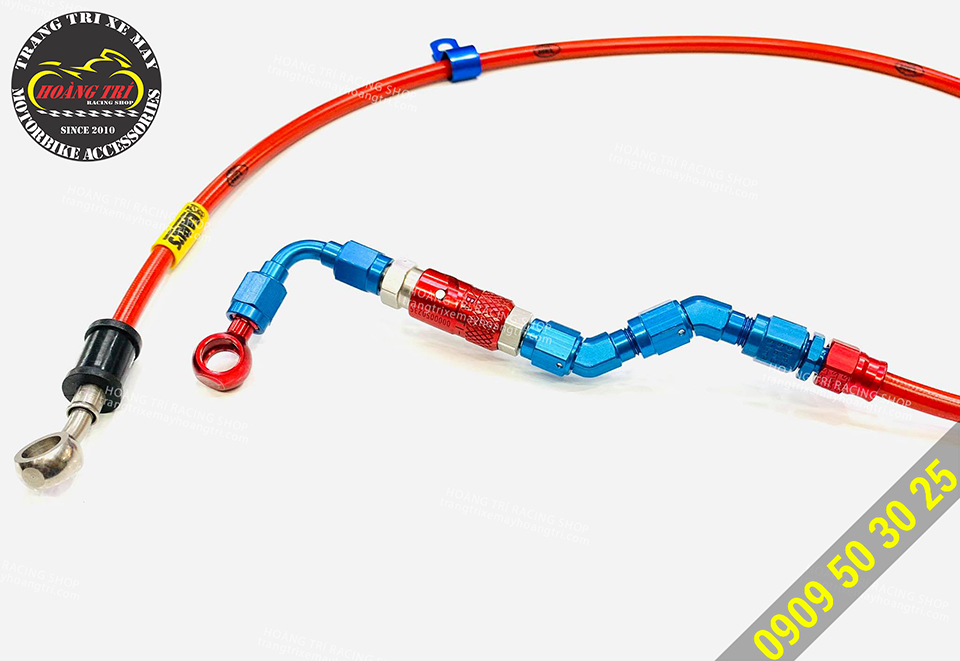The oil line is quite long, suitable for the front oil line of the car