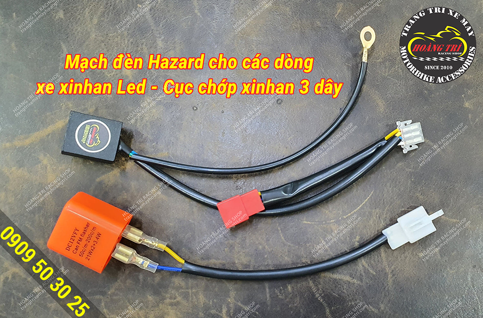 Hazard light circuit for LED turn signal cars