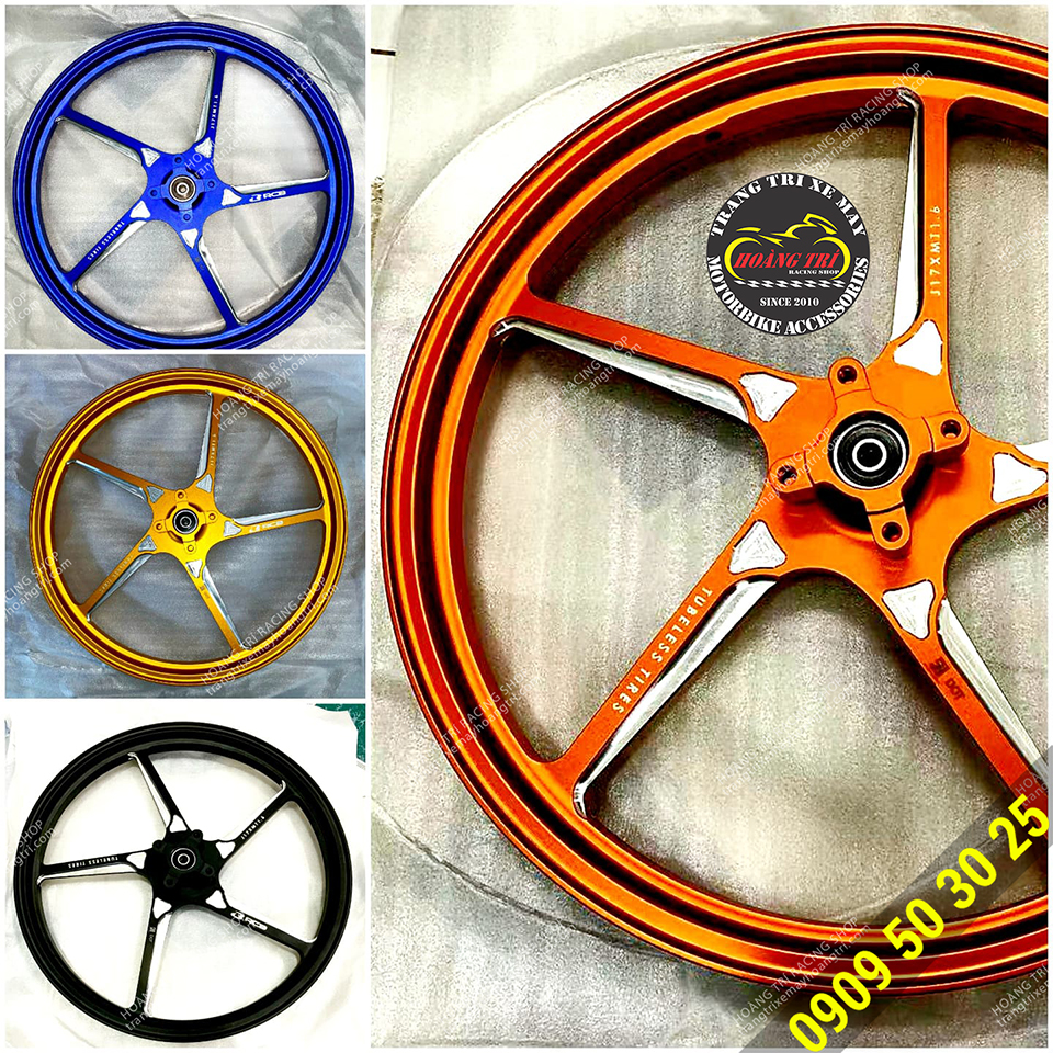 Genuine Racing Boy 5-piece monolithic aluminum rim product with 4 colors to choose from