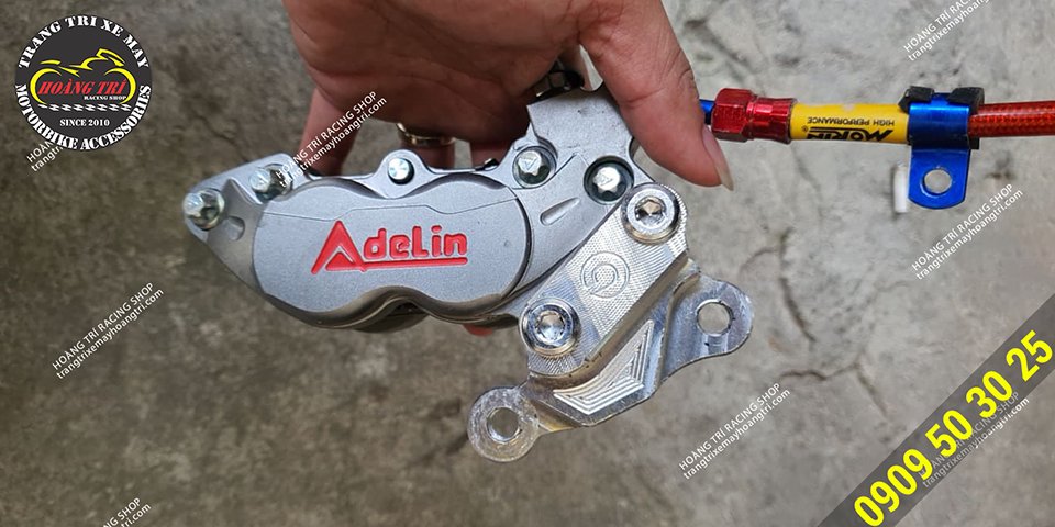Trên tay heo dầu Adelin ADL 20 4 piston chuẩn bị lắp cho Exciter 150