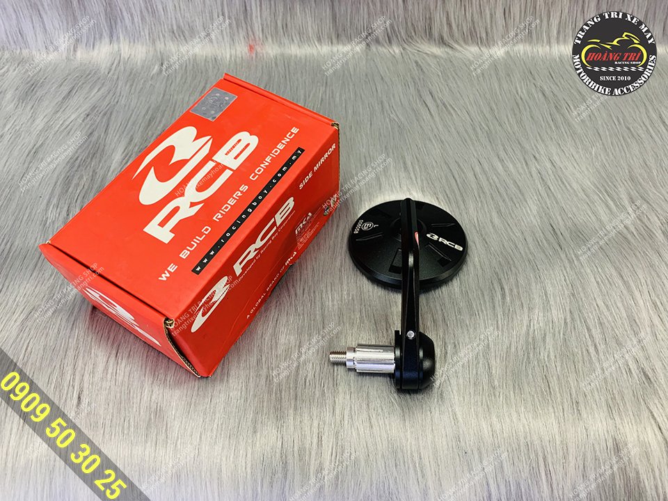 Full box sản phẩm kính gù tròn Racing Boy mẫu S6 BK chính hãng