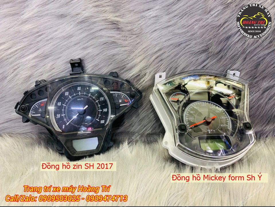 Đồng hồ Mickey kiểu dáng Sh Ý được thay thế cho đồng hồ zin Sh 2017