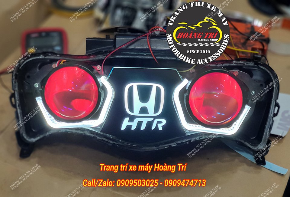 Anh khách lắp đặt thêm LED logo Honda HTR xe (Có thể thay đổi theo yêu cầu của bạn)