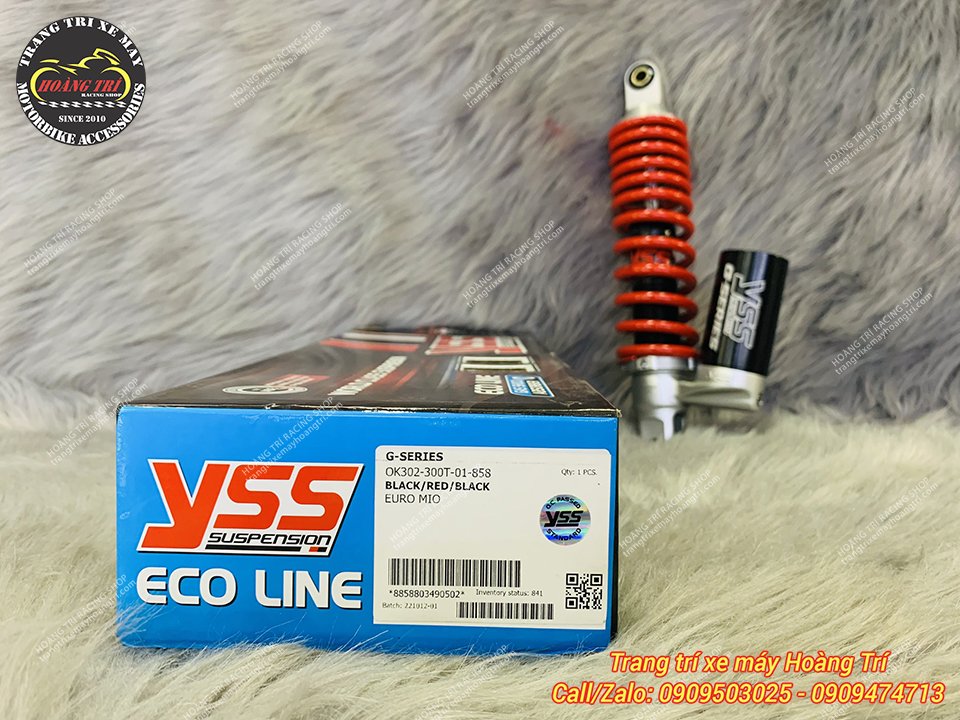 Full box sản phẩm phuộc YSS G-Series dành cho xe Mio