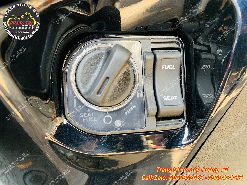 Chiếc ổ khóa smartkey chính hãng Honda vừa trang bị cho xe Sh Mode