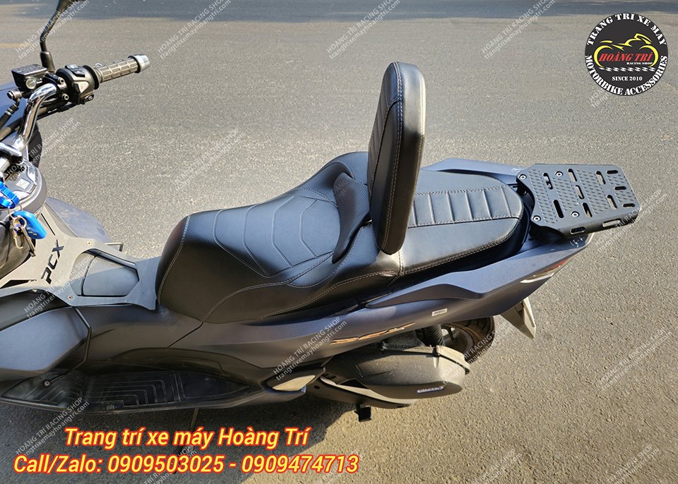 Yên xe PCX 160 kiểu Indo có phần tựa lưng cao