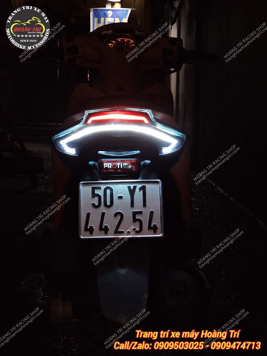 Chế độ Stop của Led Audi A7 Pro đèn hậu xe Vision