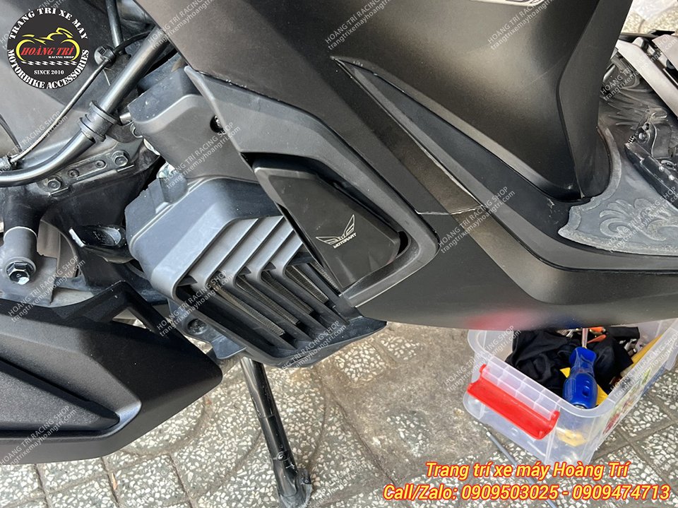 Bộ gác chân bán tự động của Moto Art đã được trang bị cho xe Sh 160